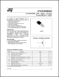 Click here to download STGW30NB60 Datasheet