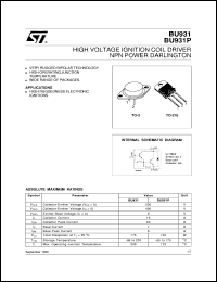 Click here to download BU931P Datasheet