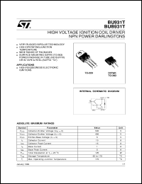 Click here to download BUB931T Datasheet