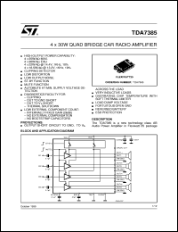 Click here to download TDA7385 Datasheet