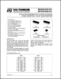 Click here to download M74HC541 Datasheet