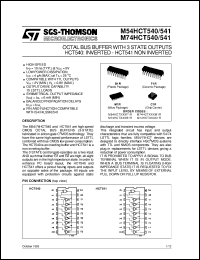 Click here to download M74HCT540 Datasheet