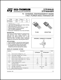 Click here to download STP4NA40 Datasheet