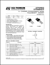 Click here to download STP5NB40 Datasheet
