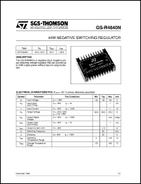 Click here to download GS-R4840 Datasheet