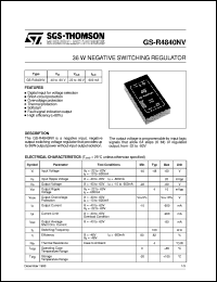 Click here to download GS-R4840NV Datasheet
