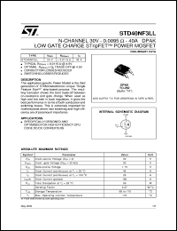 Click here to download STD40NF3 Datasheet