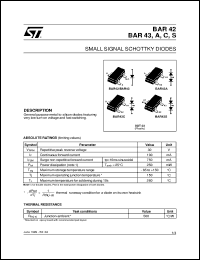 Click here to download BAR42 Datasheet