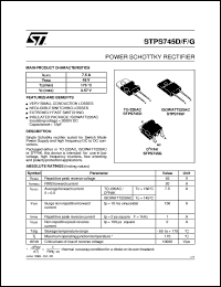 Click here to download STPS745D Datasheet