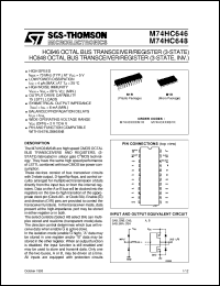 Click here to download M74HC646 Datasheet