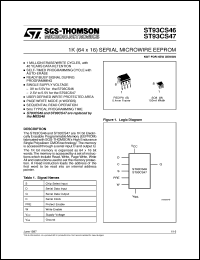 Click here to download ST93CS46 Datasheet