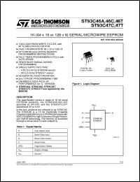 Click here to download ST93C46 Datasheet