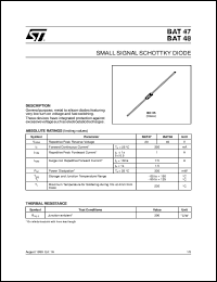 Click here to download BAT47 Datasheet