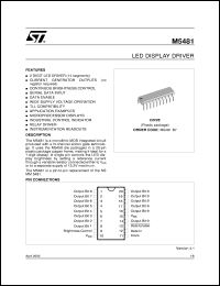 Click here to download M5481 Datasheet