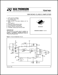 Click here to download TDA7481 Datasheet