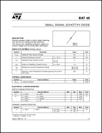 Click here to download BAT49 Datasheet