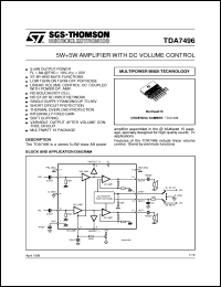 Click here to download TDA7496 Datasheet