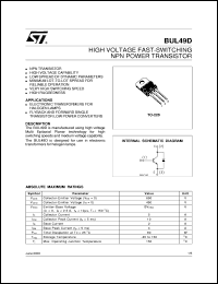 Click here to download BUL49 Datasheet