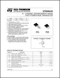 Click here to download STB5NA50 Datasheet