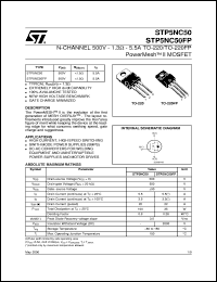 Click here to download STP5NC50 Datasheet