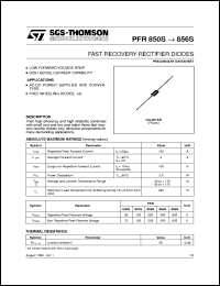 Click here to download PFR850S Datasheet