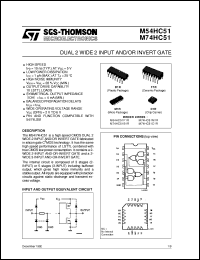 Click here to download M74HC51 Datasheet