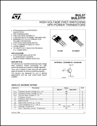 Click here to download BUL57 Datasheet