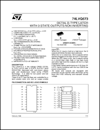 Click here to download 74LVQ573 Datasheet