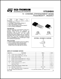 Click here to download STD2NB60 Datasheet