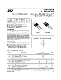 Click here to download STP5NB60 Datasheet