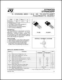Click here to download STP6NC60 Datasheet