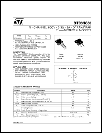 Click here to download STB3NC60 Datasheet
