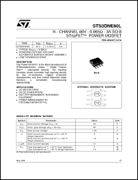 Click here to download STS3DNE60 Datasheet