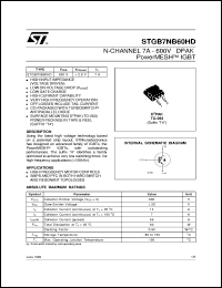 Click here to download STGB7NB60 Datasheet