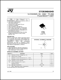 Click here to download STGB3NB60 Datasheet