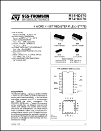 Click here to download M74HC670 Datasheet