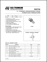 Click here to download BUZ72 Datasheet