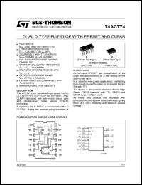 Click here to download 74ACT74 Datasheet