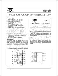 Click here to download 74LVQ74 Datasheet