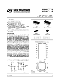 Click here to download M74HCT75 Datasheet