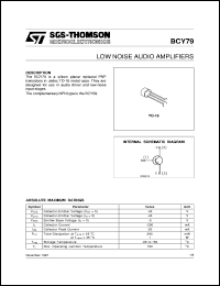 Click here to download BCY79 Datasheet