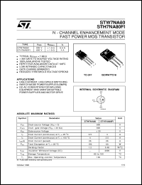 Click here to download STH7NA80 Datasheet
