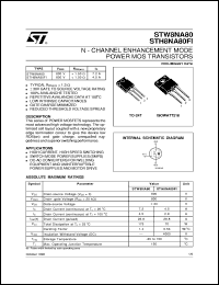 Click here to download STH8NA80 Datasheet