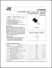 Click here to download STU8NB90 Datasheet