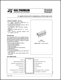 Click here to download TDA2540 Datasheet