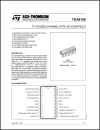Click here to download TDA8190 Datasheet