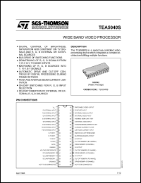 Click here to download TEA5040S Datasheet