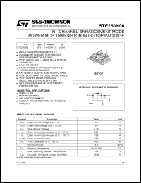 Click here to download STE250N06 Datasheet