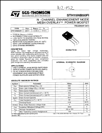 Click here to download STH15NB50 Datasheet