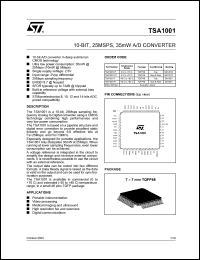 Click here to download TSA1001 Datasheet